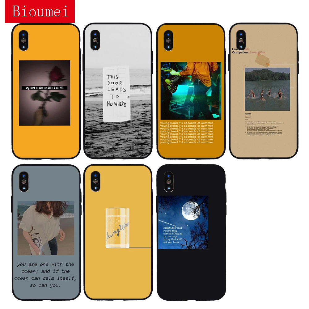 Bioumei garden отпускной винтажный Красный эстетический Мягкий ТПУ чехол для iPhone 11 Pro Max