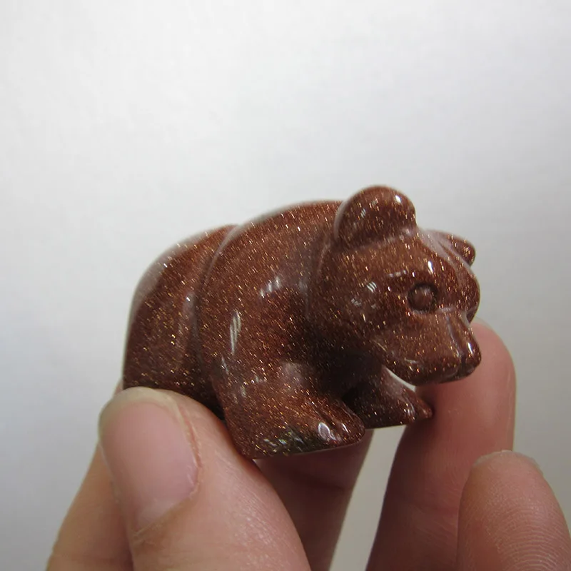 MJP ручной резной прекрасный натуральный камень флюорит и золотой песок кварцевый