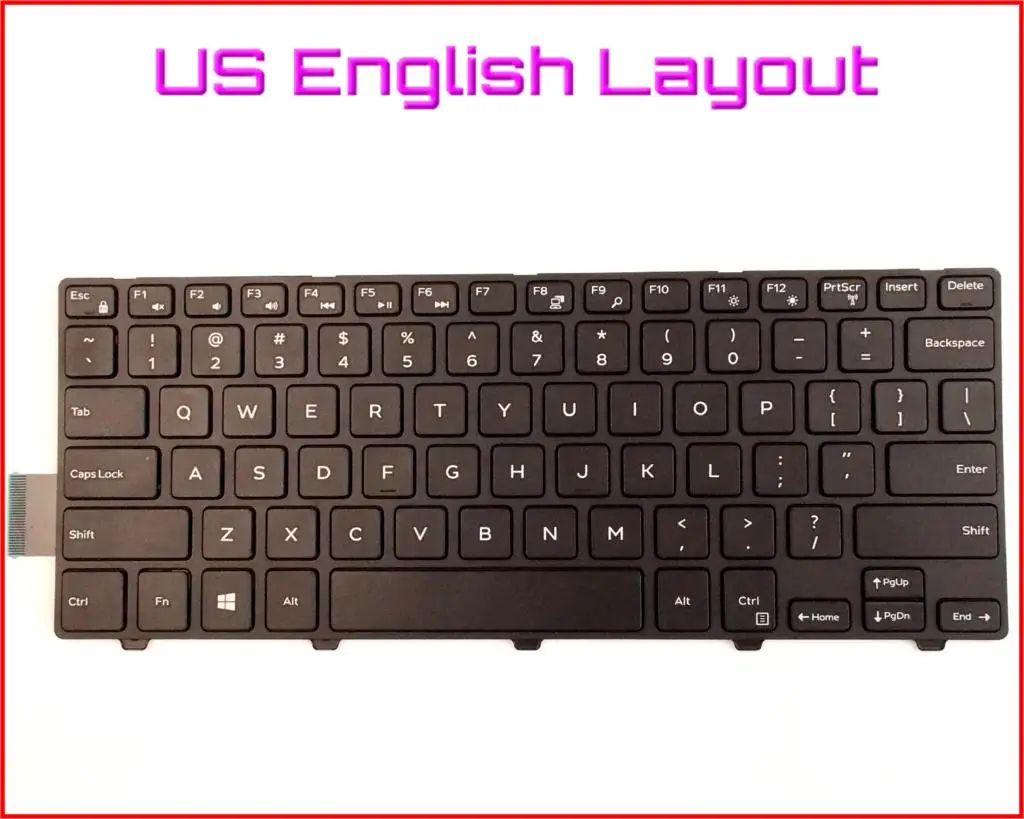 Новая английская версия для США клавиатура ноутбука Dell Latitude 3450 V147125AS1 SN8233 050X15 без