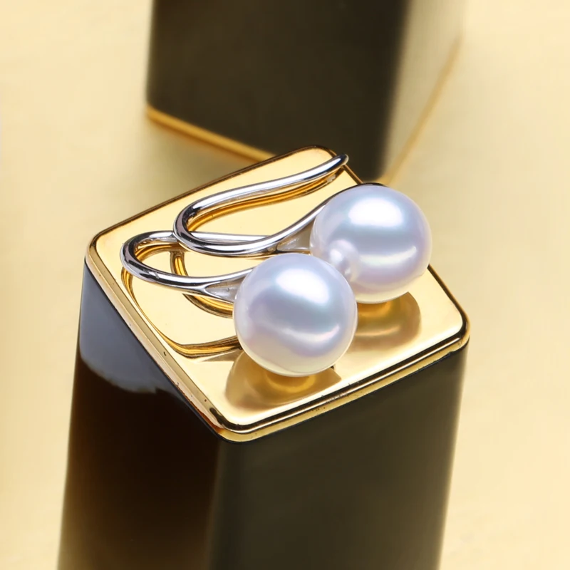 FENASY серьги гвоздики модный речной жемчуг для женщин из стерлингового серебра 925