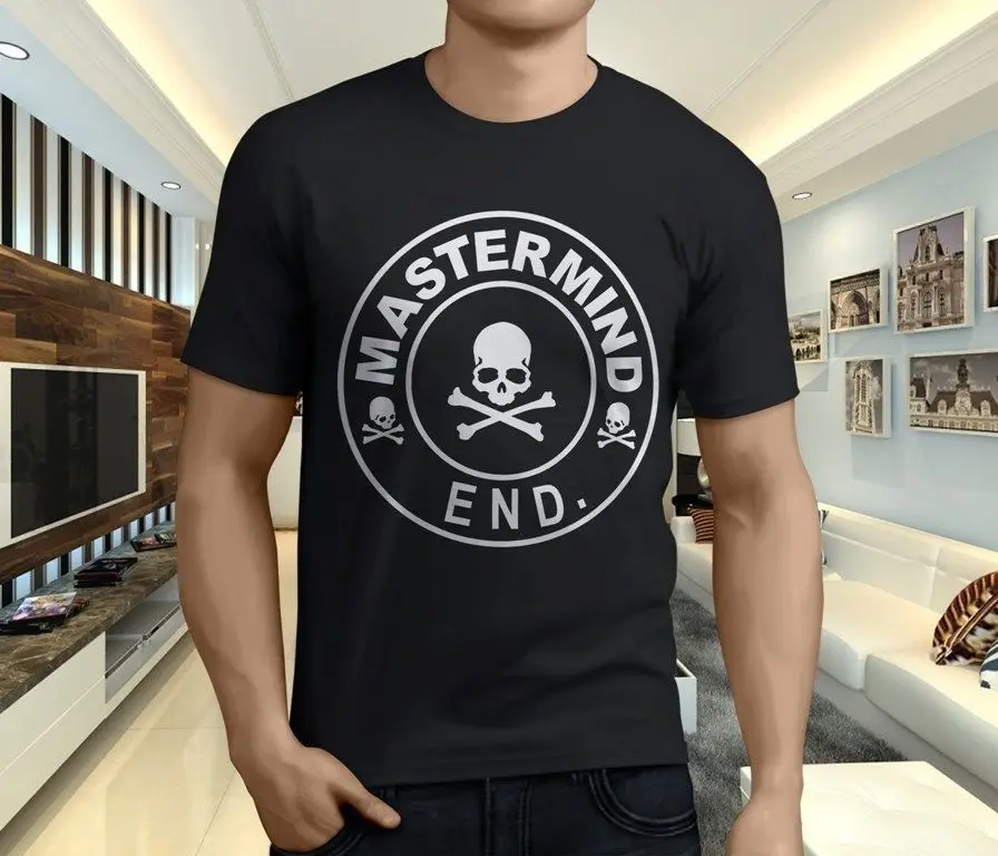 GILDAN NWT Mastermind Япония X END одежда Череп Мужская черная футболка Размер S 3XL|Мужские