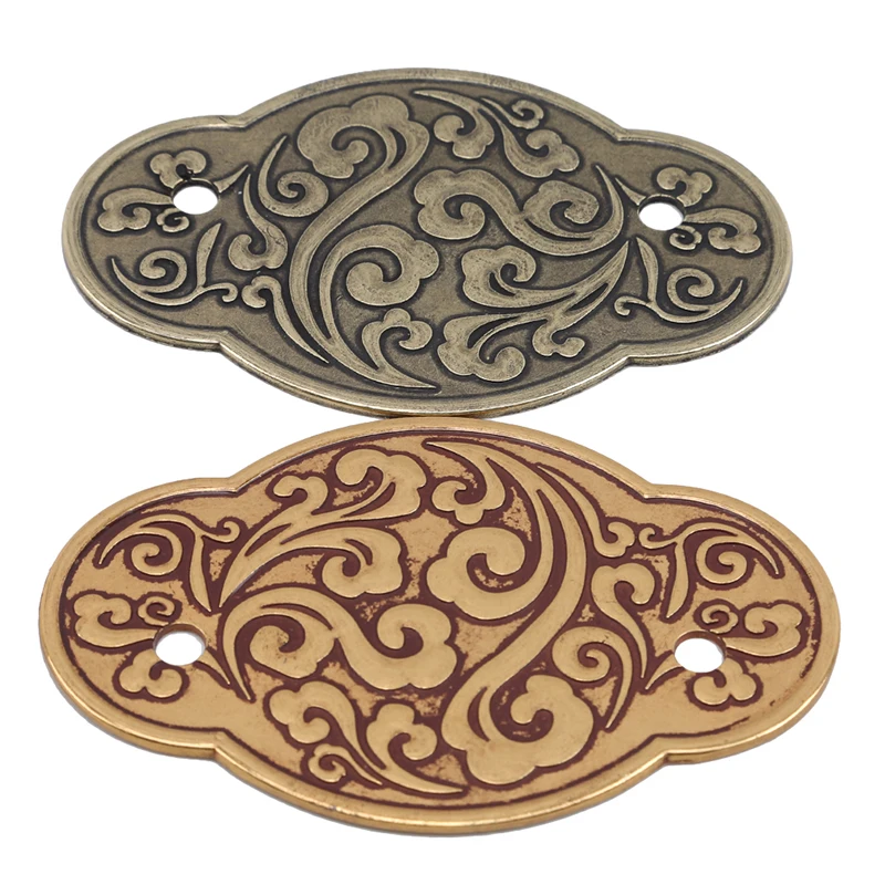 Ретро латунная ручка облачная дверная для шкафа комода ручки ящика ретро