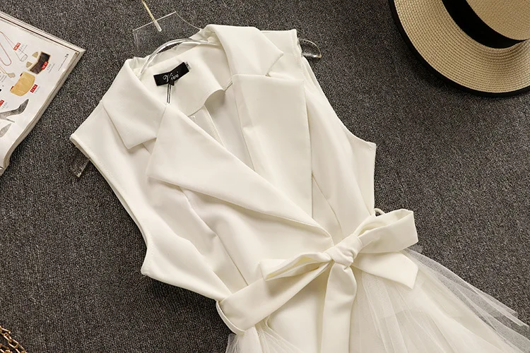 2019 Лето Новое поступление французский стиль Поддельные Две Части Зубчатый без