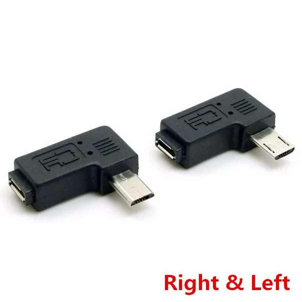 Удлинитель 9 мм 90 градусов левый и правый угловой Micro USB 3. 0 5 контактный переходник
