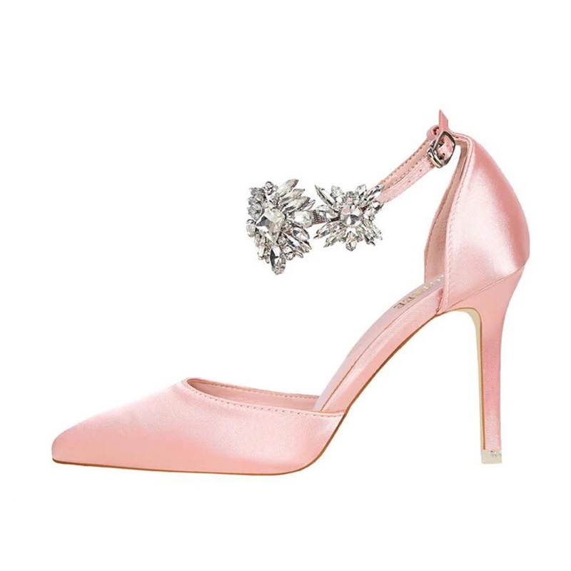 Туфли лодочки BIGTREE женские высокий тонкий каблук заостренный носок элегантная