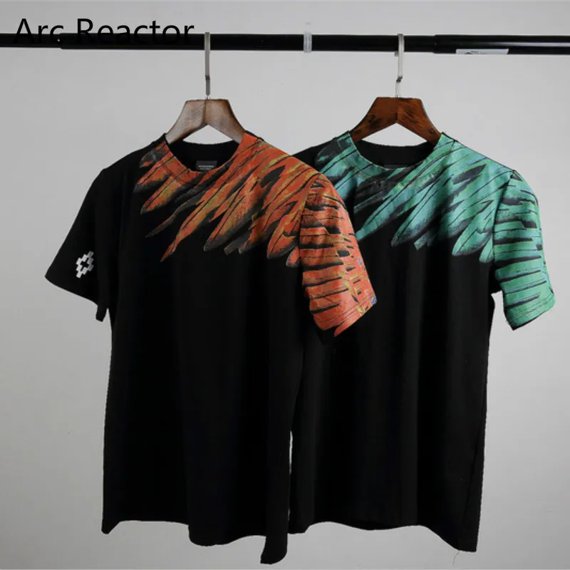 Дуги Реактор Марсело Burlon Крылья Мужчины Футболка Италия Париж Harajuku МБ Стиль Kanye