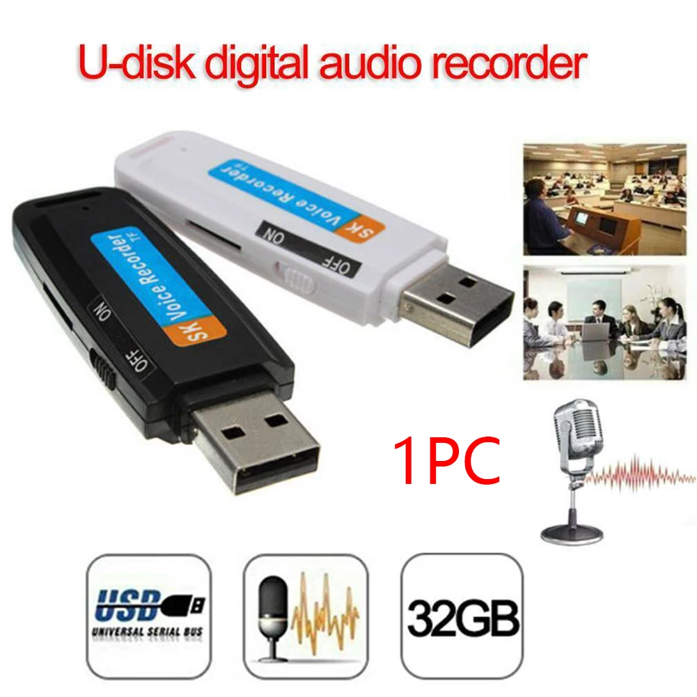 WAV u-диск мини перезаряжаемый аудио цифровой USB портативная пластиковая ручка