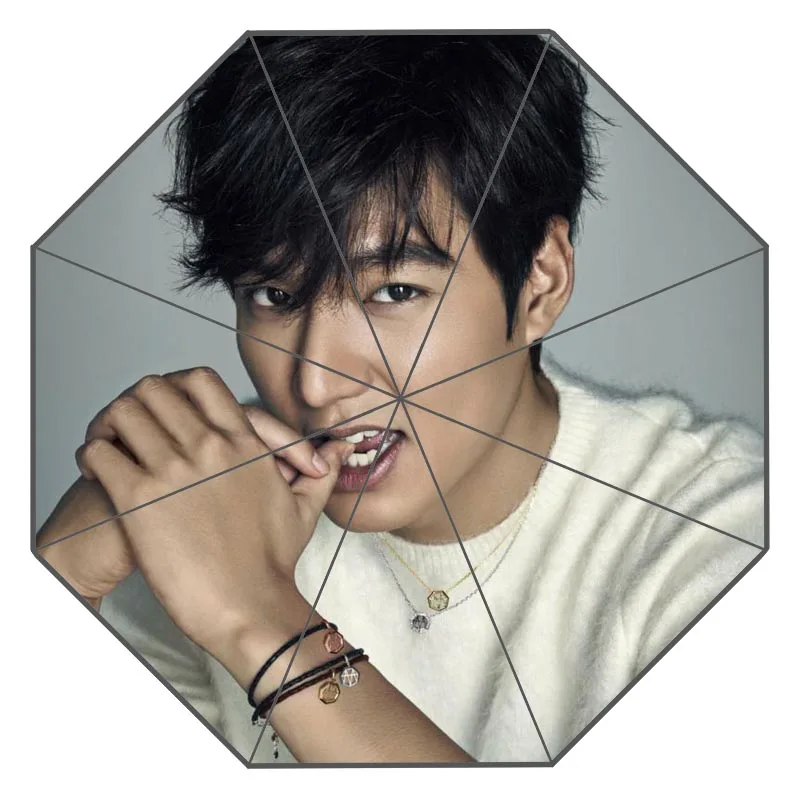 7 Хороший пользовательский Lee Min Ho солнечный и дождливый зонтик дизайн Портативный Модный стильный полезный зонтик подарок для вас - Цвет: 7