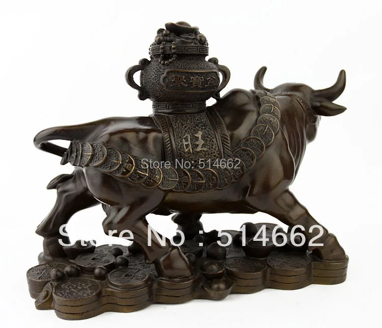 Фэн шуй латунная корова бык Статуэтка|statue figure|figurines resinfigurine wholesalers |