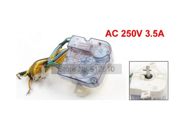 AC 250V 3.5A 6 проводов один вал стиральная машина таймер выключения белый|timer