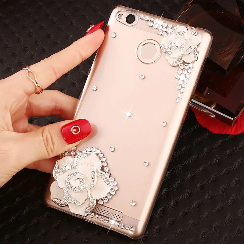 Fashion Xiaomi Redmi 4X Case 4A note 4 4x 3s 5A pro xiaomi mi max 2 A1 5X 5s plus diamonds peacock Cover hard PC cases |