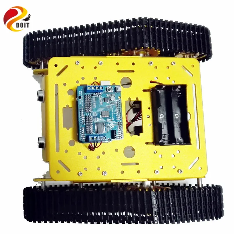 Робот контроллер гусеничный T300 с WiFi RC Control Robot шасси ESPduino макетная плата + драйвера