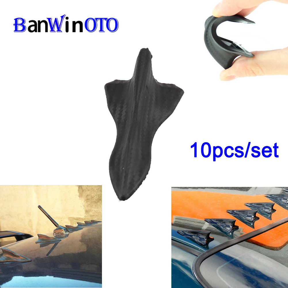 10 шт. автомобильный Стайлинг Tunning Shark Fin комплект диффузор спойлер крыло крыши