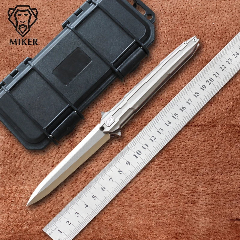 2018 MIKER войны шип E01 складной нож: M390 (Атлас) Ручка: TC4 Открытый выживания Охота