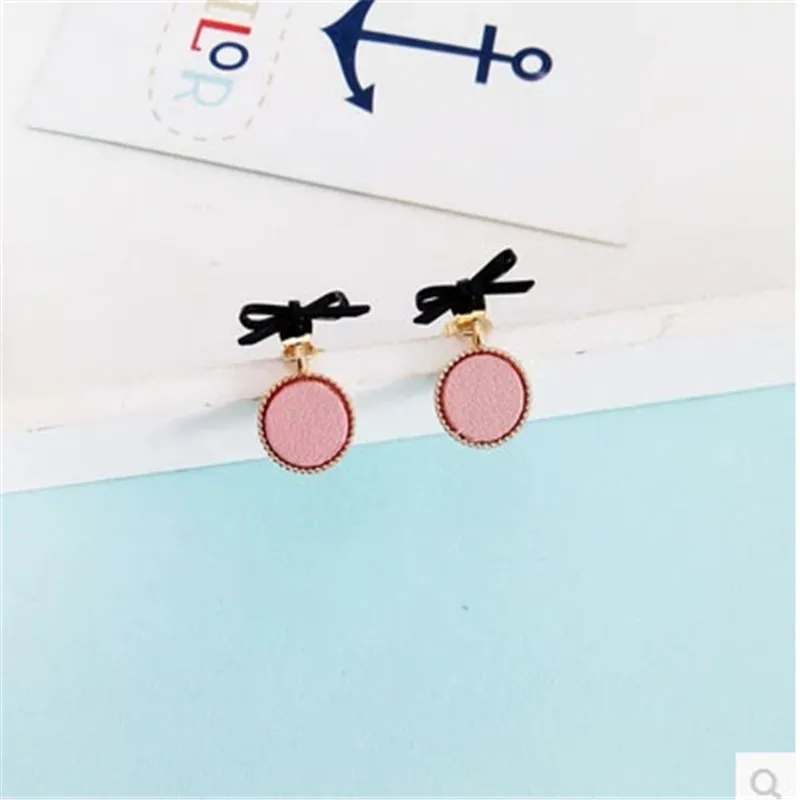 Бесплатная доставка модные женские ювелирные изделия новые милые серьги-бантики