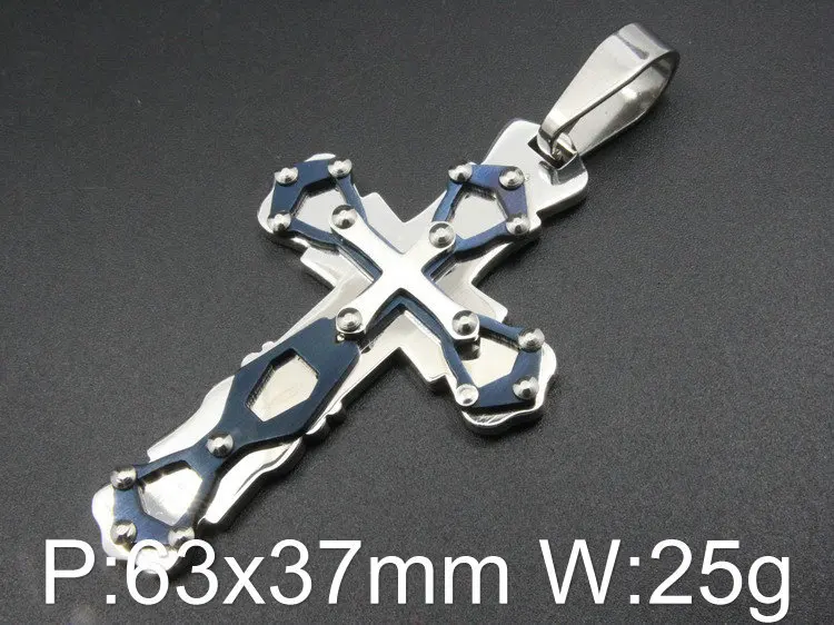 Hot Popular Cross Four color Pendant High Quality Stainless Steel Jewelry Sets for Men and boy | Украшения и аксессуары