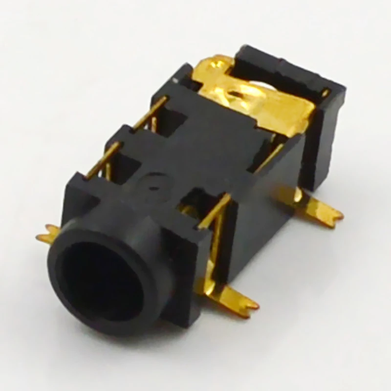 100 шт. разъем для наушников 3 5 мм 5P|3.5 female female|headphone jack connectoraudio plug |