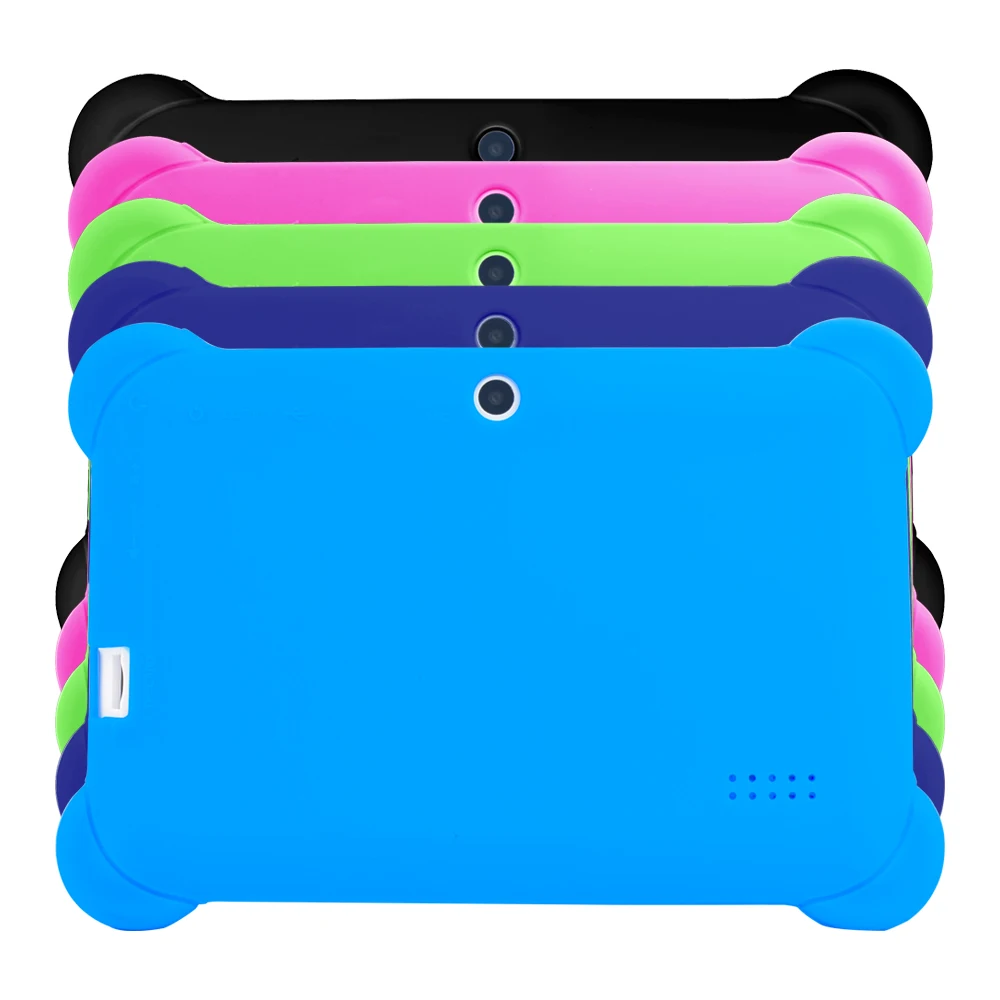 7" A33 Quad Core 1.5GHz 5 Colors Q88 7 inch Tablet PC 1024 x 600 Dual Camera 8GB Android Bluetooth with Silicone Case | Компьютеры и