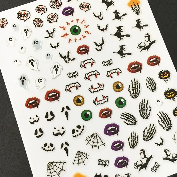 Newest 3d nail art sticker MAGICO series Halloween Decals Tool DIY Nail Decoration Tools | Красота и здоровье
