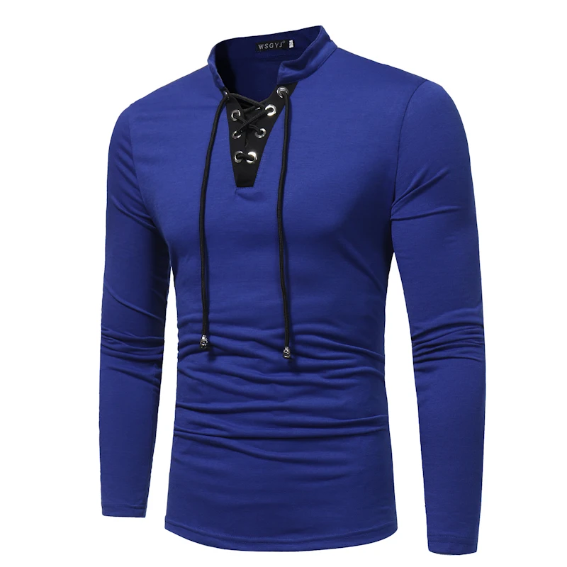 2017 Модная стильная Осенняя мужская повседневная футболка Мужская популярная