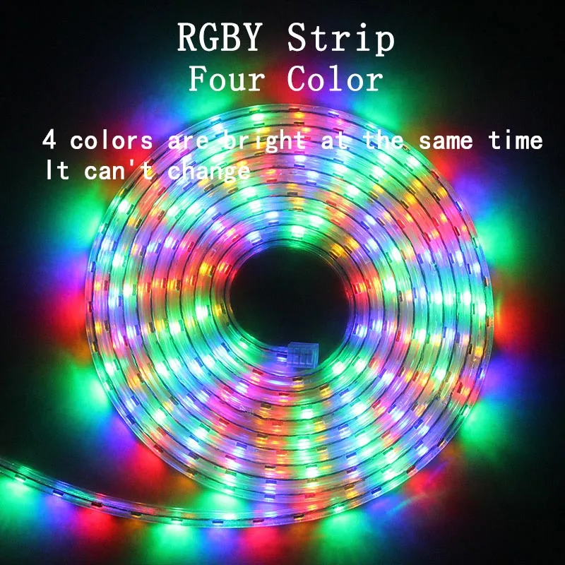Светодиодная ленсветильник 220 В, водонепроницаемая RGB-лента ...