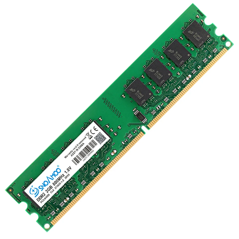 SNOAMOO Новый настольный компьютер DDR2 2 Гб ARM 667 МГц PC2-5300S 240 Pin 800 Φ 1 ГБ 4 DIMM для Intel
