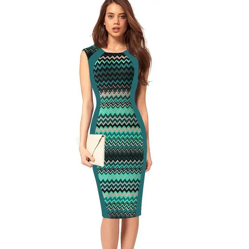 Модные женские стильные облегающие платья до колена Офисная Мода сшитое