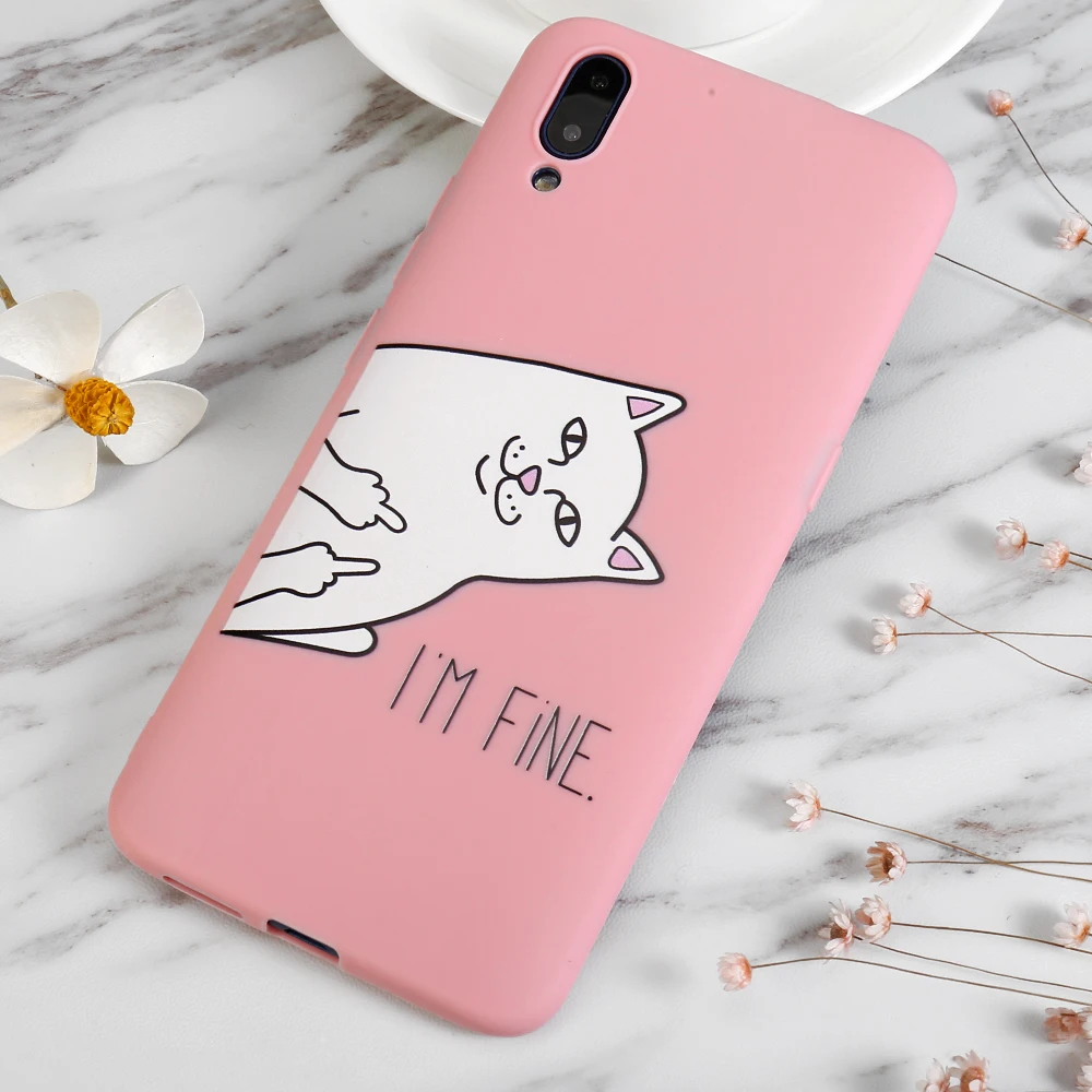 Милый мягкий чехол из ТПУ для OPPO A3S A5 R17 R15 Pro A83 A59 A37 A39 F9 F7 F5 |