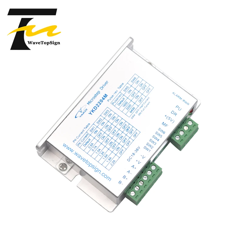 YAKO 2 фазный Драйвер шагового двигателя YKD2204M DC18 36V 100 кГц для гравировального