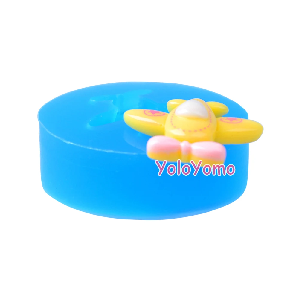 F066YL 30 3 мм Самолет Гибкая силиконовая форма Форма Sugarcraft помадка торт Топпер смола