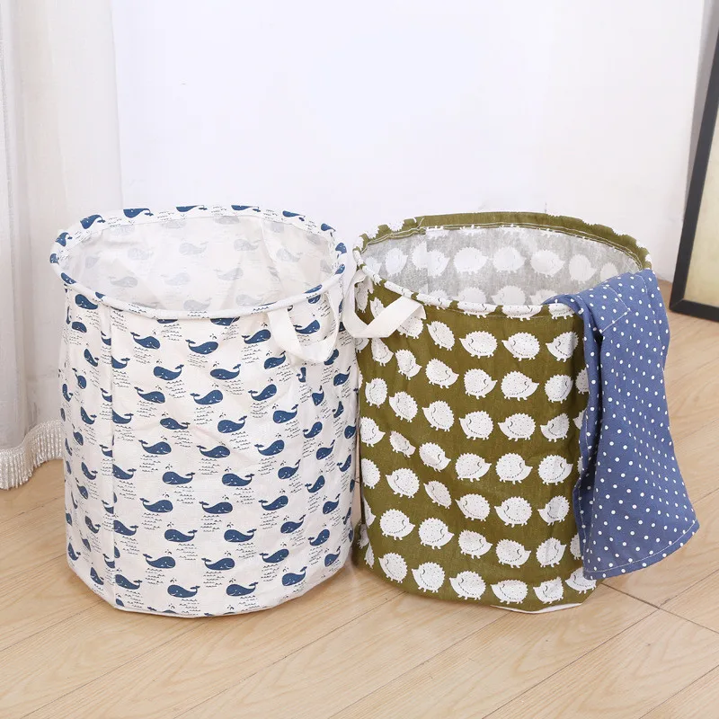 2017 новые хлопковые льняные корзины для грязного белья хранения | Дом и сад