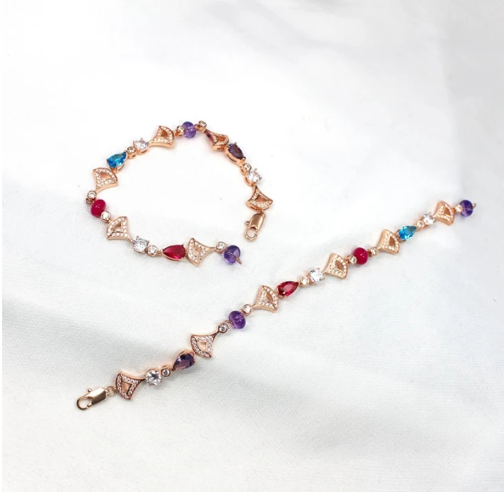 Модные ювелирные изделия для женщин Необычные хрустальные веерные браслеты