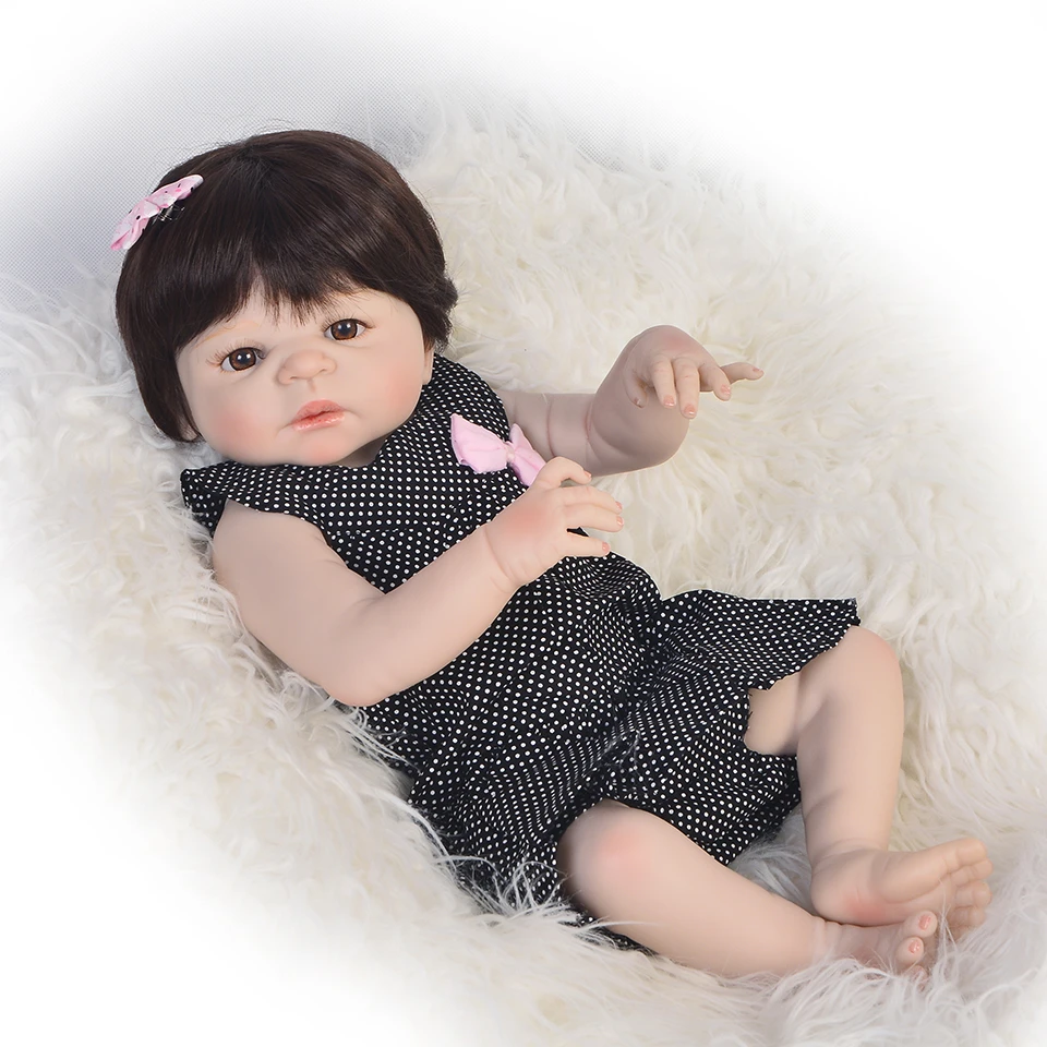 Кукла реборн силиконовая Реалистичная для детей 57 см|Куклы| |
