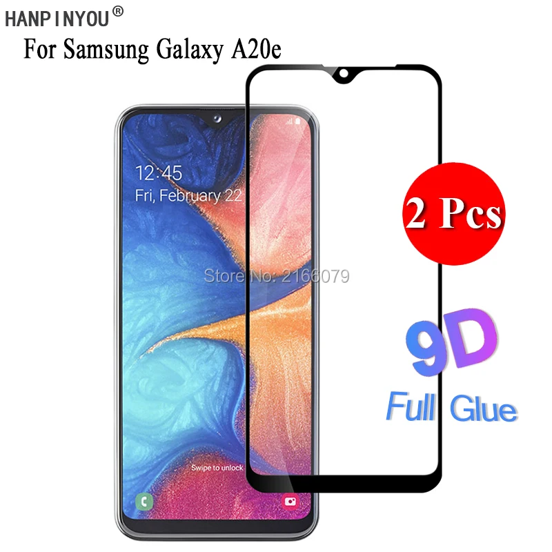 

2 шт./лот для Samsung Galaxy A20e A202F 5,8 "5D 6D 9D, полное покрытие, клейкая защита экрана, закаленное стекло, защитная пленка