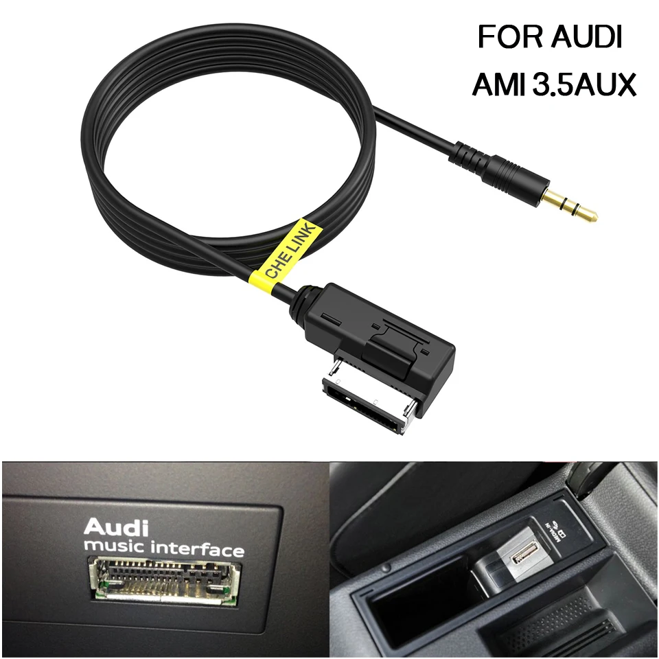 AUX аудио кабель музыкальный MDI AMI MMI интерфейс разъем 3 5 мм Штекерный для Audi A6L A8L Q7 A3