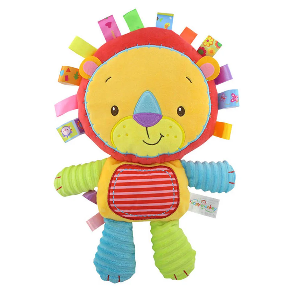 Милые детские плюшевые игрушки мягкие Мультяшные животные колокольчики куклы