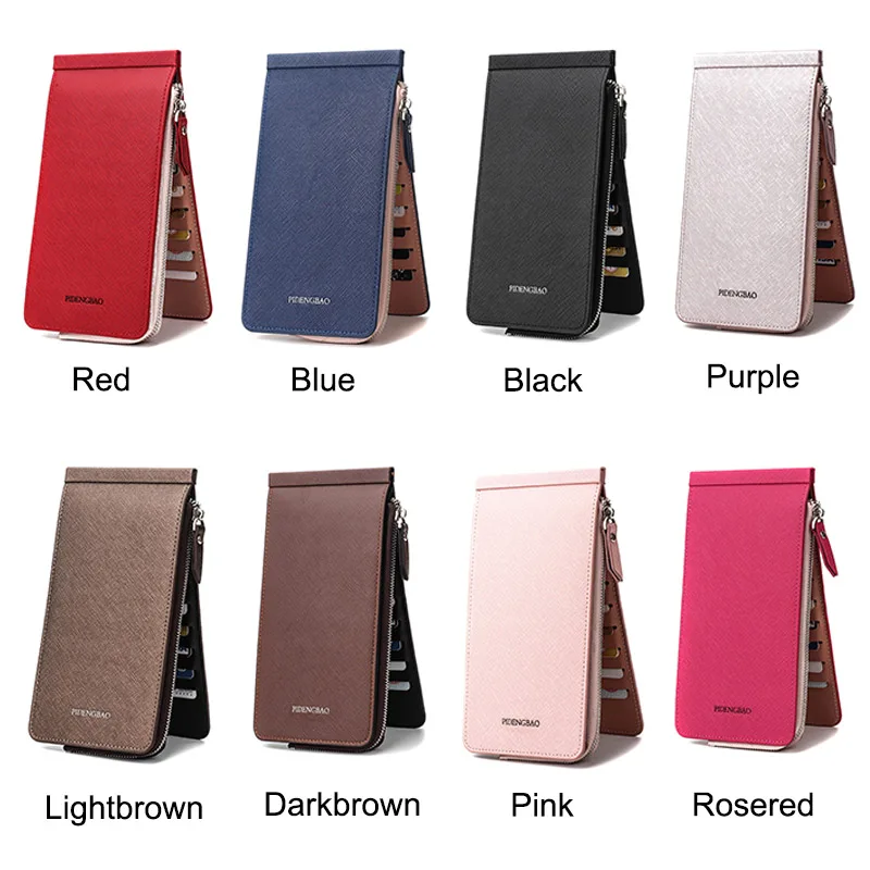 

New Arrival Women Men Lady Wallets Purse Multifunction PU Zipper Buckle For Mobile Phone Money Card