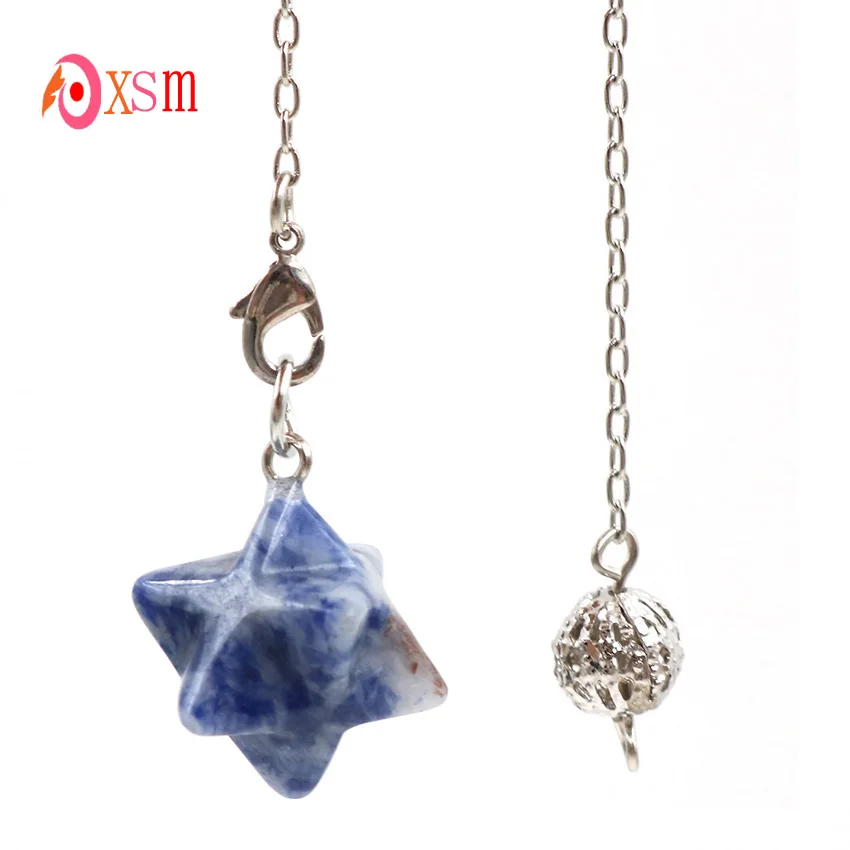 Маятниковая подвеска Merkaba с натуральным кристаллом оникса, 1 шт., Wicca, Reiki, исцеляющая точка, придающие гадания, Merkabah, амулеты, ювелирные изделия