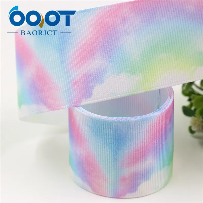 I-19529-1337 OOOT BAORJCT I-19529-1332, 38 мм, 10 ярдов Красочные звездное небо корсажные ленты, DIY головной убор Свадебные украшения материалы - Цвет: I-19529-1337