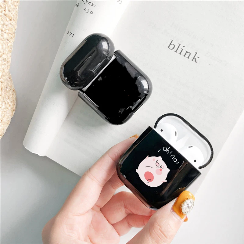Милый чехол для Apple airpods с мультяшными граффити и цитатами Bluetooth наушников Airpods