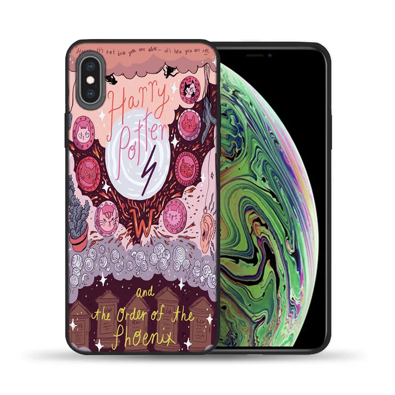Чехол для телефона Always Hogwarts Comics Дизайн Мягкий силиконовый чехол s для iPhone X XS 11 Pro Max 7 6 6S 8 Plus 5S SE XR TPU чехол