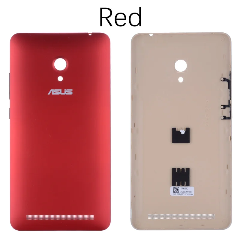 Red Задняя крышка для ASUS Zenfone 6 на батарею A600CG A601CG T00G черный белый золотой - Цвет: Red