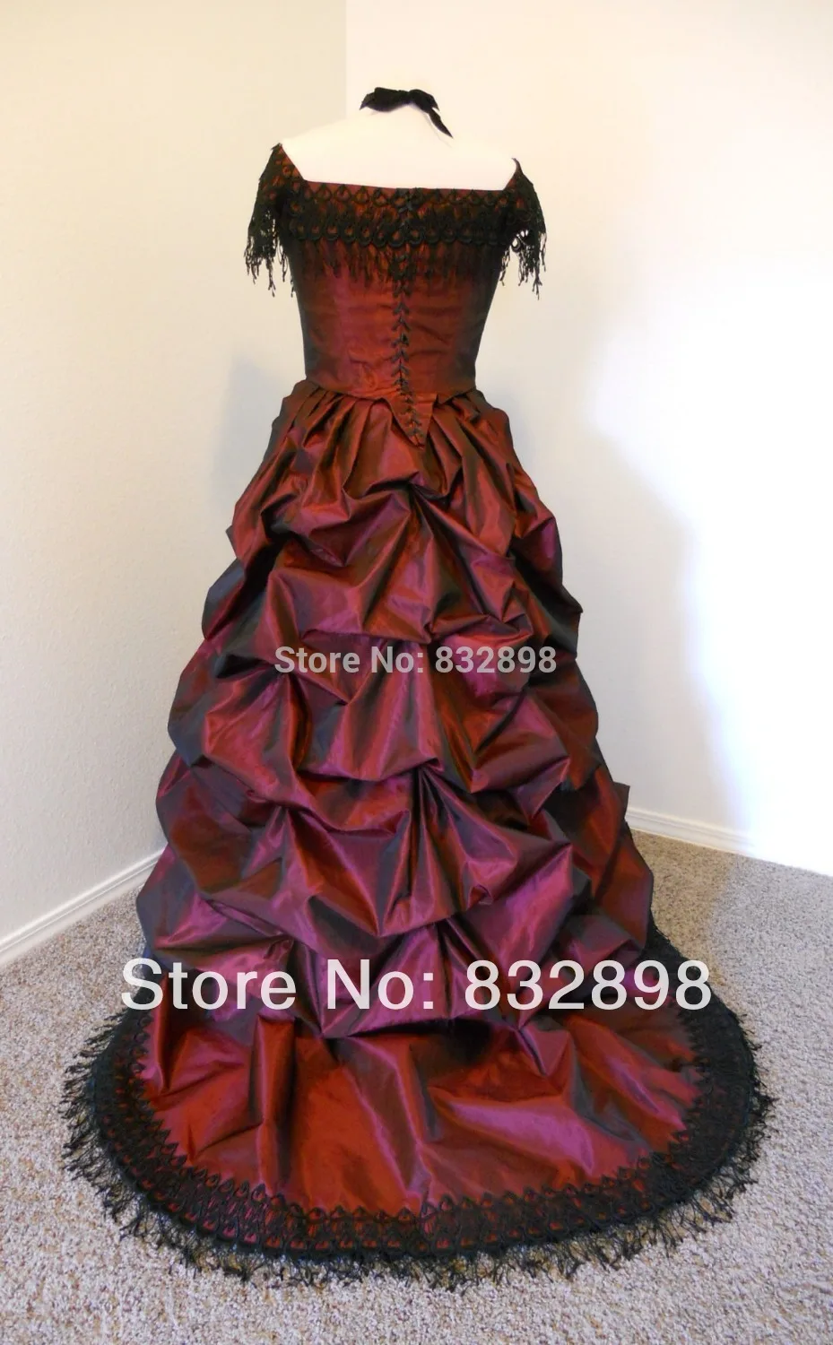 Бальное платье бордовая тафта/винтажные платья|vintage dress|ball gowndress dress |