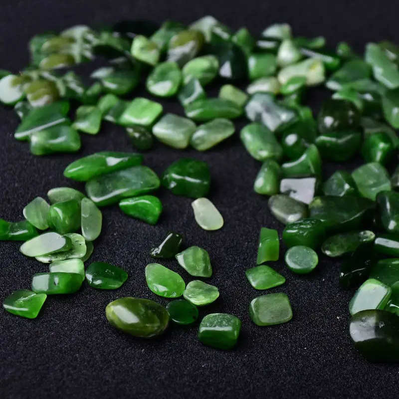 Натуральный зеленый кристалл яшмы камень минерал чип домашний декор натуральный