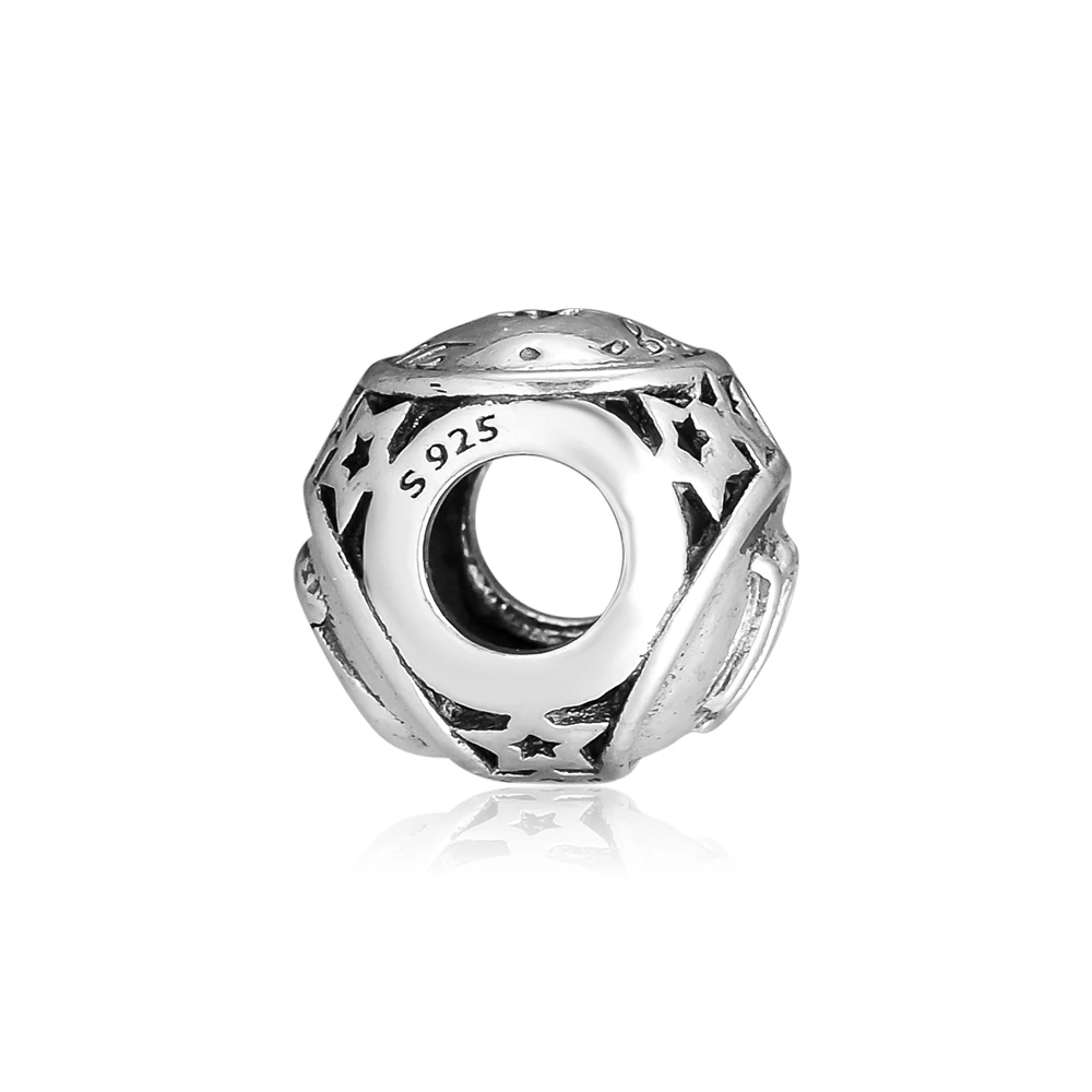 CKK Подвеска для браслетов Pandora из 925 пробы серебра Водолей Знак зодиака кулон