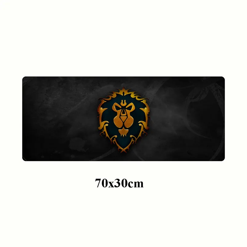 NO.4 World of Warcraft игровой коврик для мыши геймер большой 70x30 см orde Alliance компьютерный коврик для мыши Нескользящий Резиновый фиксирующий край Настольный коврик - Цвет: NO.4