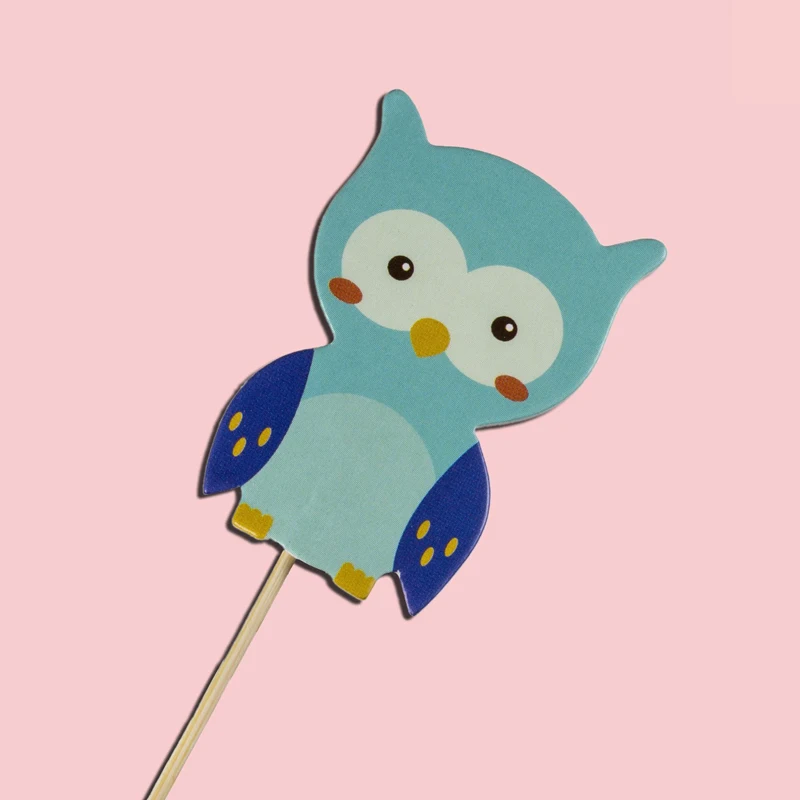 24 шт. сафари в джунглях капкейк вставка карточка животные торт топперы Детские