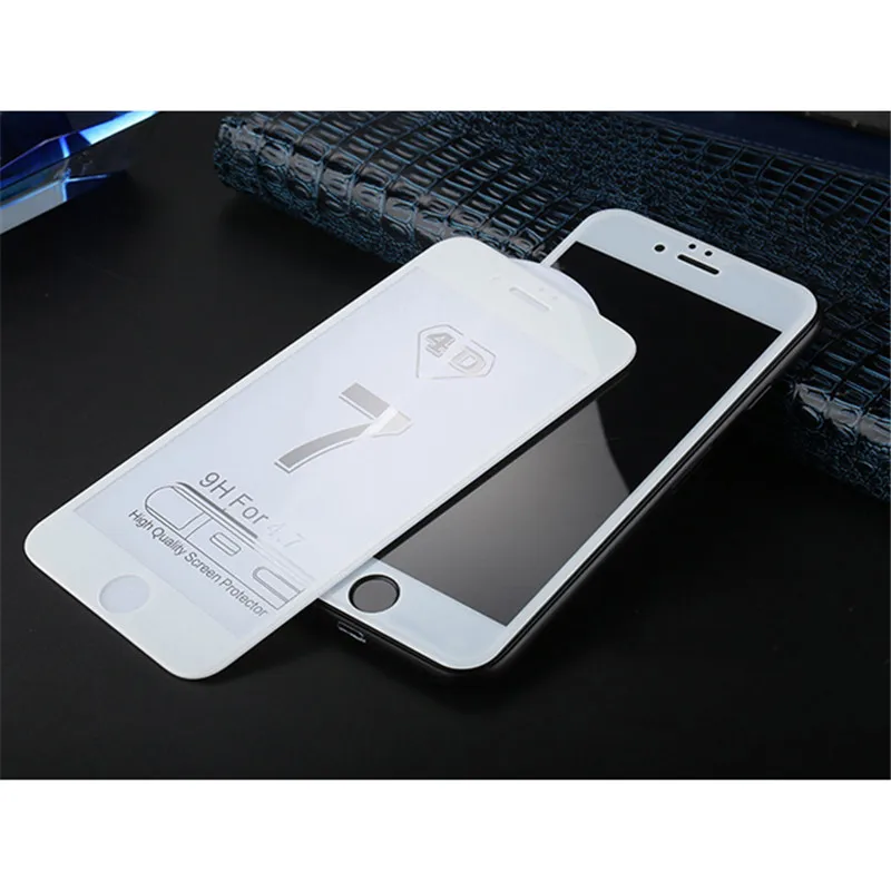 NFH 4D стекло для iPhone 8 Plus защита экрана круглый изогнутый край Премиум закаленное