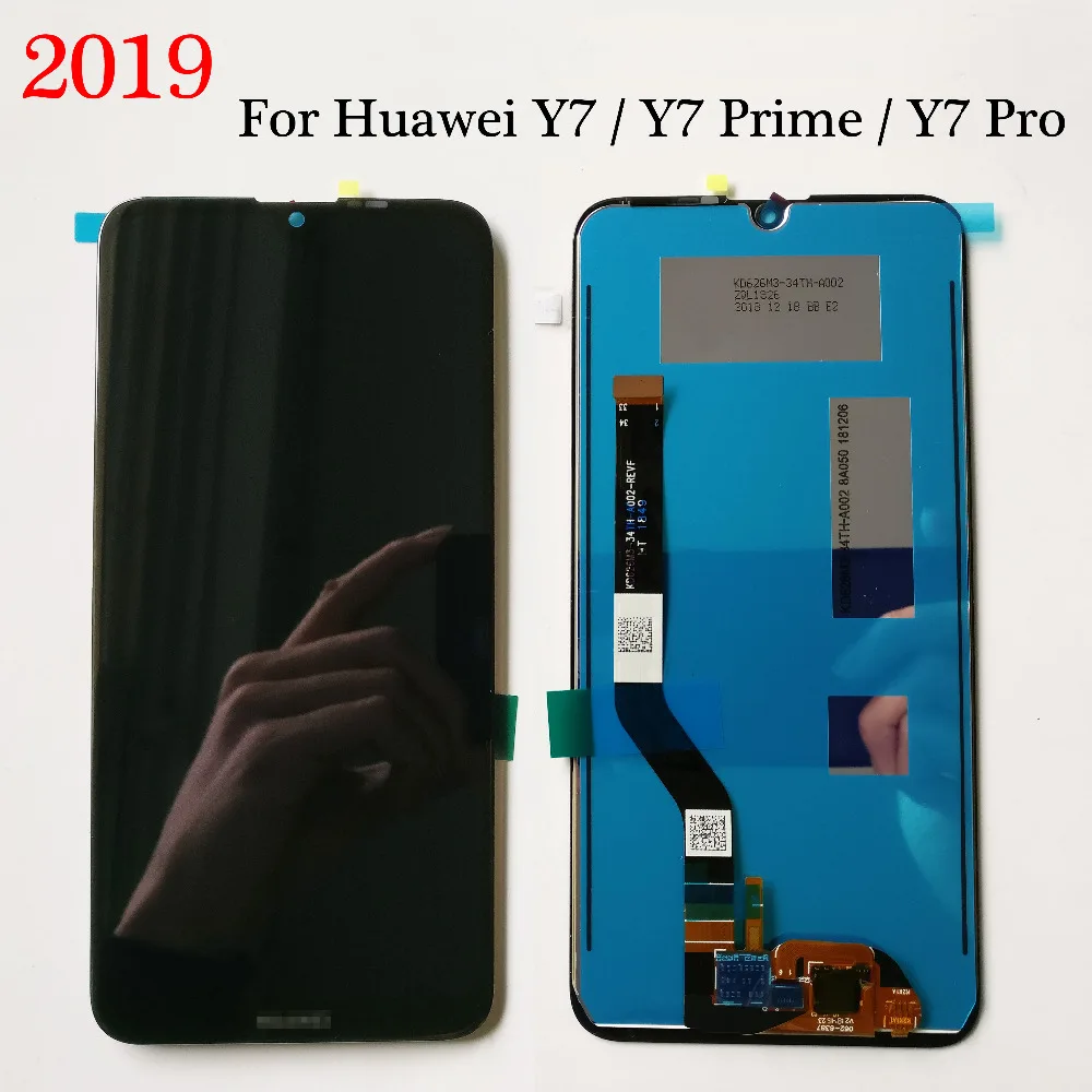 6,3 дюймовый черный для huawei Y7 /для huawei Y7 Prime /Y7 Pro ЖК-дисплей кодирующий преобразователь сенсорного экрана в сборе