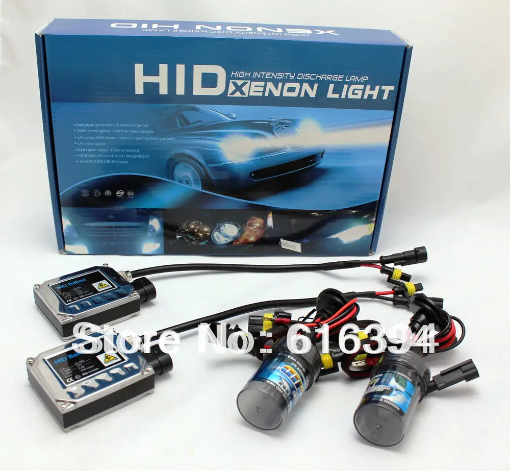 Заводская распродажа 12 V 35 Вт Ксеноновые комплект H1 H3 H4 H7 H9 H11 H13 HB3 HB4 D2S 3000 K 43000 5000 6000